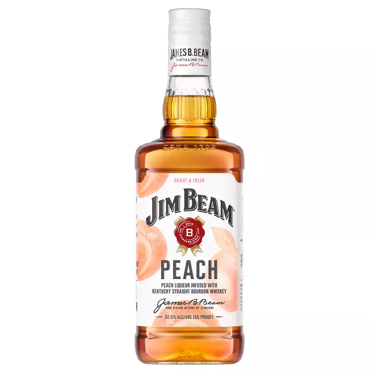 Jim Beam Peach Flavored Whiskey 750 ML