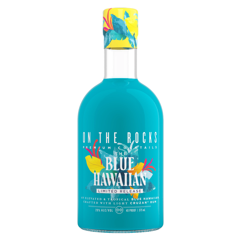 On The Rocks Blue Hawaiian Cocktail 375 ML